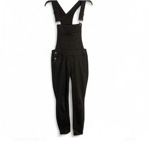 Refuge Black denim overalls with adjustable straps size 4 #denimoveralls